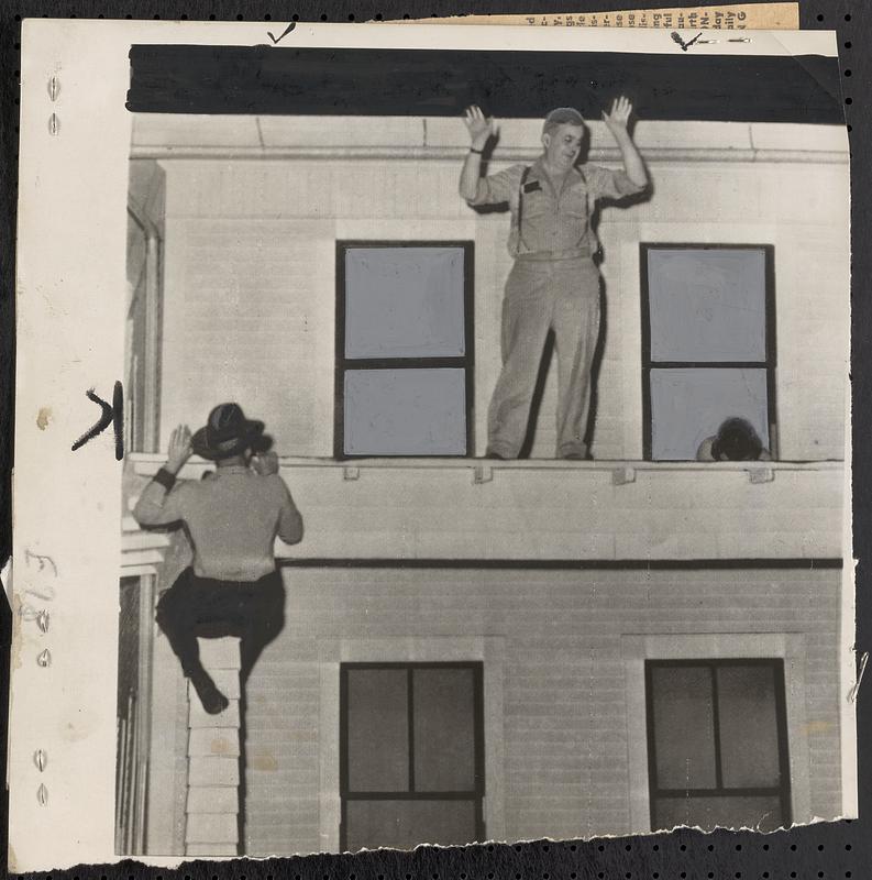 Troopers scale porch for capture