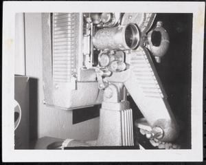Close-up of movie projector
