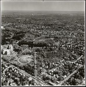 Aerial photograph of Boston