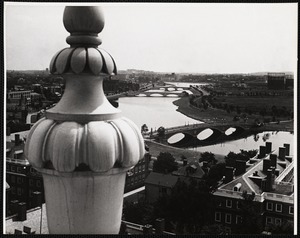 The Charles River as seen from the buildings of the Harvard Graduate School of Business Administration