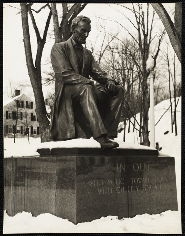 Statue of Lincoln in Hingham, Mass