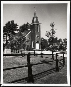 St. Patrick's Roman Catholic Church, Newcastle, Maine. Built 1803-1808, was dedicated by Father Jean de Cheverus, who became the first Roman Catholic bishop of New England in 1808.