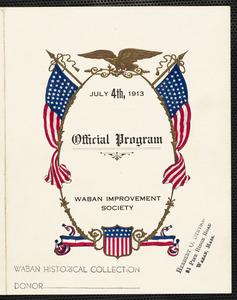 Official program July 4th, 1913, Waban Improvement Society