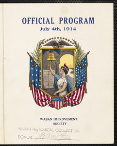 Official program July 4th, 1914, Waban Improvement Society