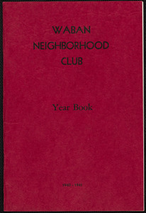 Waban Neighborhood Club year book 1940-1941