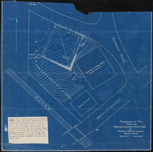 Proposed location of double court, 1908