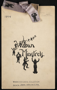 Theater program for Waban Minstrels, 1894
