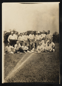 Group of twenty men on a baseball team [?]