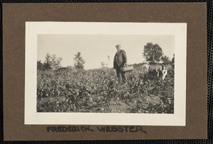 Frederick Webster holding basket