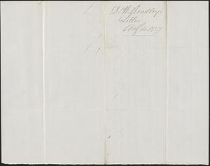 D. M. Bradley to W. A. Harrington, 4 August 1857