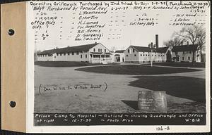 Prison Camp and Hospital, showing quadrangle and office at right, Rutland, Mass., Dec. 7, 1934