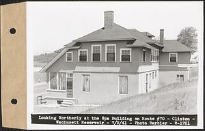 Looking northerly at the Spa Building on Route #70, Wachusett Reservoir, Clinton, Mass., Jul. 2, 1941