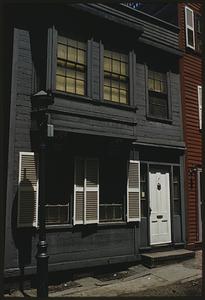 Gray clapboard building, Boston
