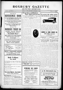 Roxbury Gazette and South End Advertiser, November 18, 1922