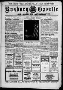 Roxbury Gazette and South End Advertiser, October 17, 1947