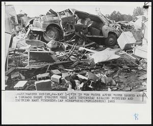 This is How House After House Looked After A Tornado Swept Through Here Late Yesterday Killed Fourteen and Injuring Many Hundreds.