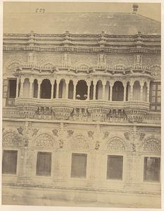 Part of the facade of the palace at Jamnagar