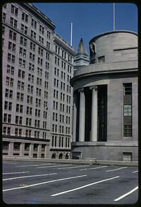 Bank building, Custom House Tower in background, Boston