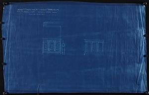 Sketch showing adaptation of wainscot to dining room