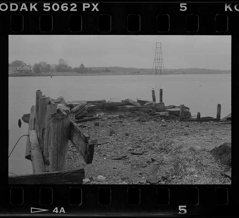 Waterfront and ice house Digital Commonwealth