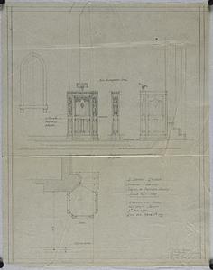 Detail of proposed pulpit