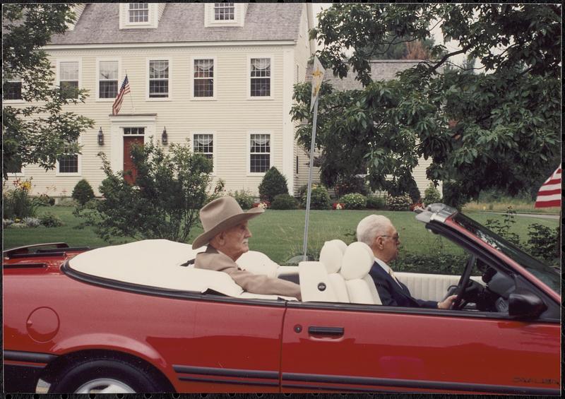 Trescott Abele, Parade Grand Marshal in automobile, Fourth of July parade