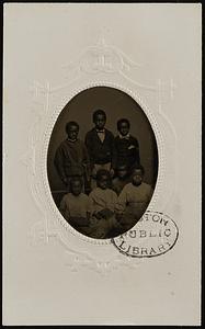 Seven unidentified Black children, Capitol Hill School, Washington, D.C.
