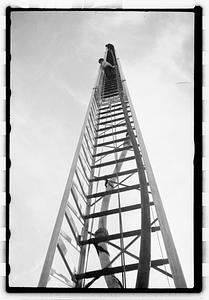 Fire truck and ladder