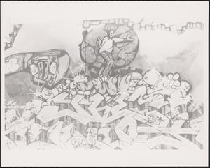"Wild Style" wall mural