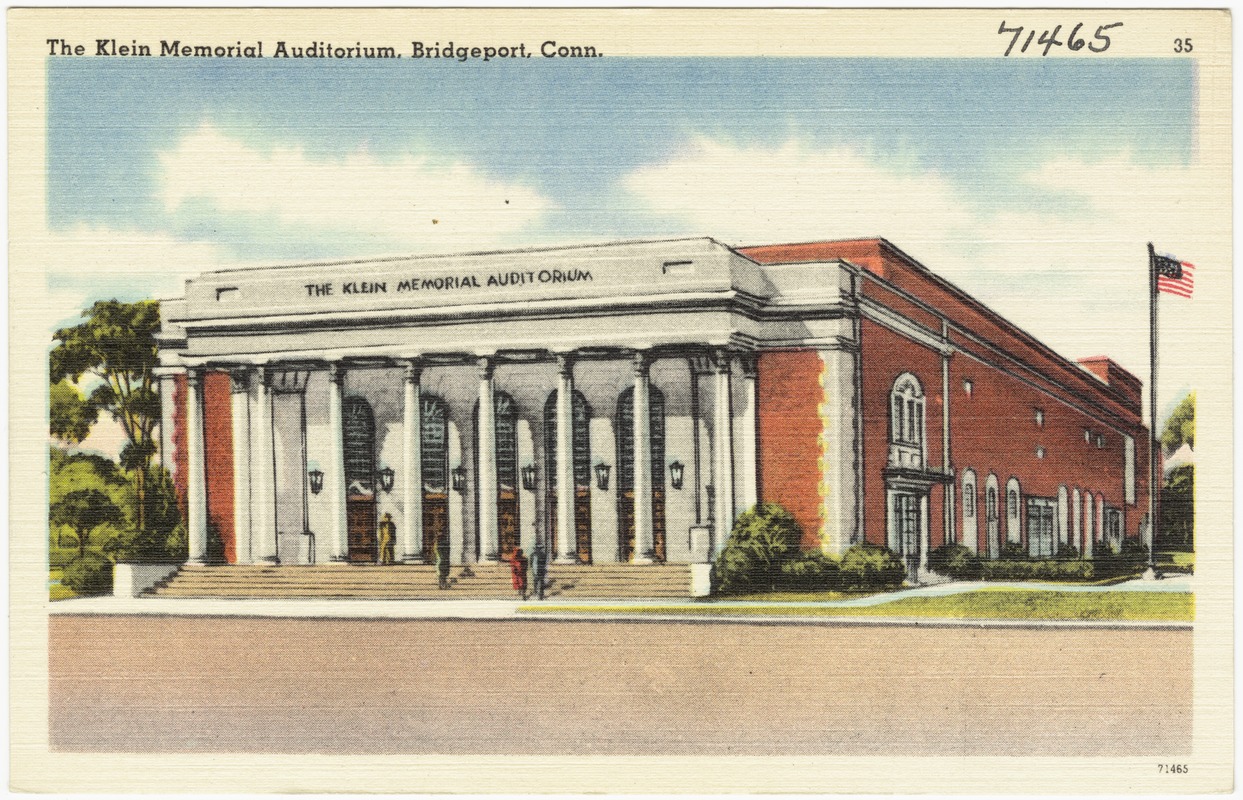 The Klein Memorial Auditorium, Bridgeport, Conn.
