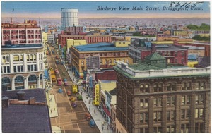 Birdseye view Main Street, Bridgeport, Conn.
