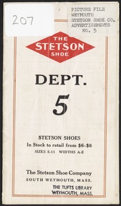 The Stetson shoe. Dept. 5