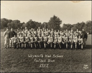 Weymouth High School Football Team, 1953