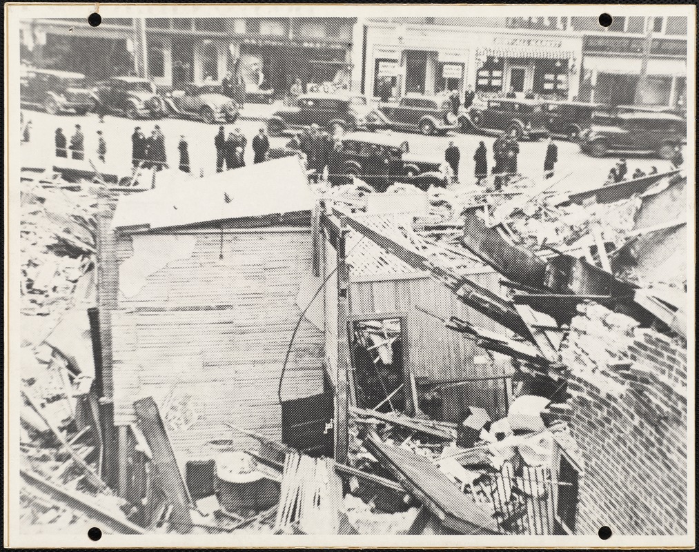 First National store, Weymouth Landing. After Explosion Digital