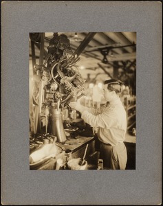 Man working machine