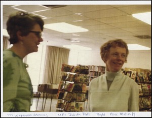 VIP Weymouth Libraries. Left Judith Patt and right Alice Mulready