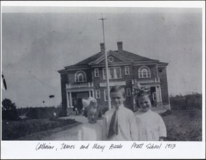 Catherine, James and Mary Burke. Pratt School 1913