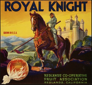 Royal Knight. Redlands Co-operative Fruit Association, Redlands, California