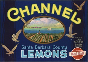 Channel Brand. Santa Barbara County lemons, Goleta Lemon Association, Goleta California