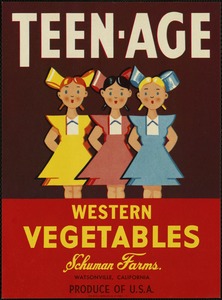Teen-Age. Western vegetables, Schuman Farms., Watsonville, California