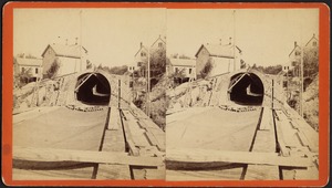 Sudbury River Conduit, B.W.W. Div. 4. Sec. 15. Oct. 18, 1876. View taken on top of bridge and looking east