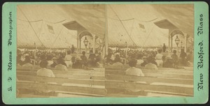 Audience in a large tent