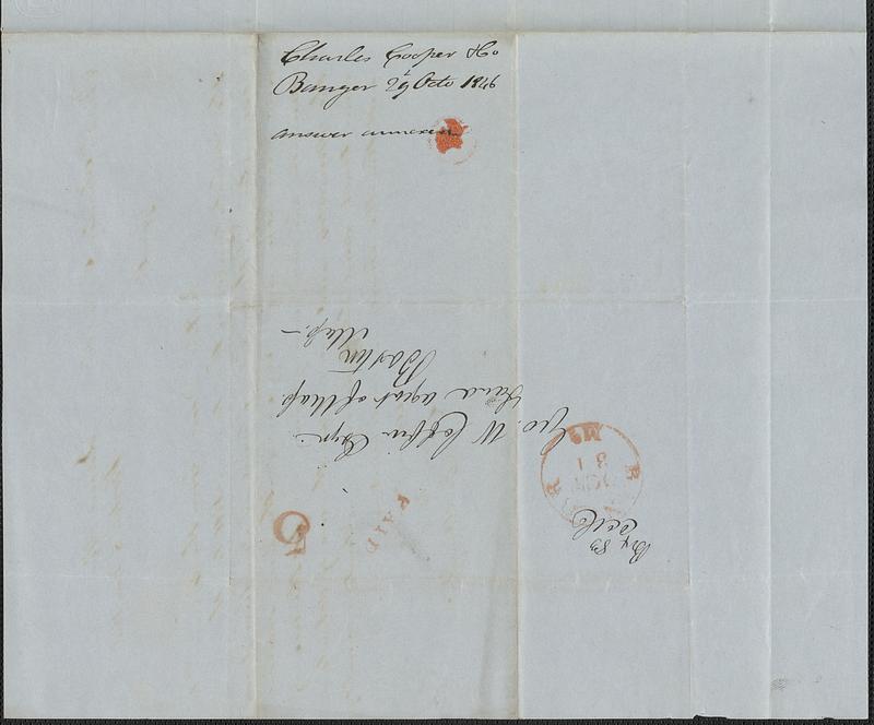 Charles Cooper to George Coffin, 29 October 1846 - Digital Commonwealth