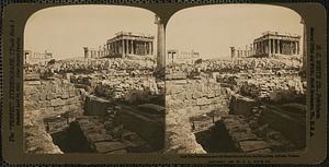 The Parthenon and the Erechtheum from the Propylaea, Athens, Greece