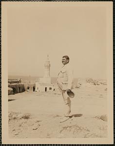 Candia - Antonio Cypriotakis looking out to sea from the top of an old fort