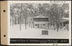 Michael J. and Tyra H. Sullivan, camp, Long Pond, Rutland, Mass., Feb. 5, 1932