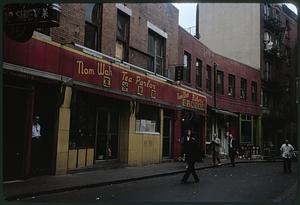 Street view of Nom Wah Tea Parlor, Manhattan, New York