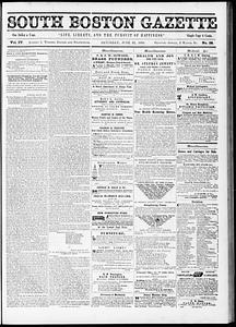 South Boston Gazette, June 22, 1850