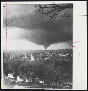 Storms and Tornados injured Arkansas. Woodland, near Clarksville, the area hit. A number of houses were here.