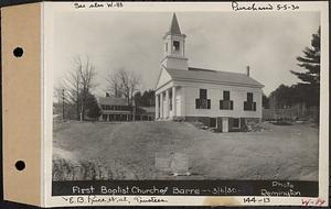 First Baptist Church of Barre (also known as Coldbrook Baptist Church), church, Barre, Mass., Mar. 6, 1930